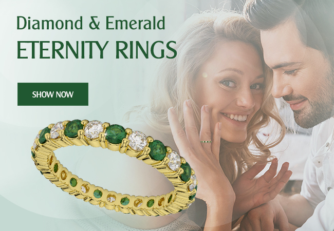 Emerald Eternity Rings