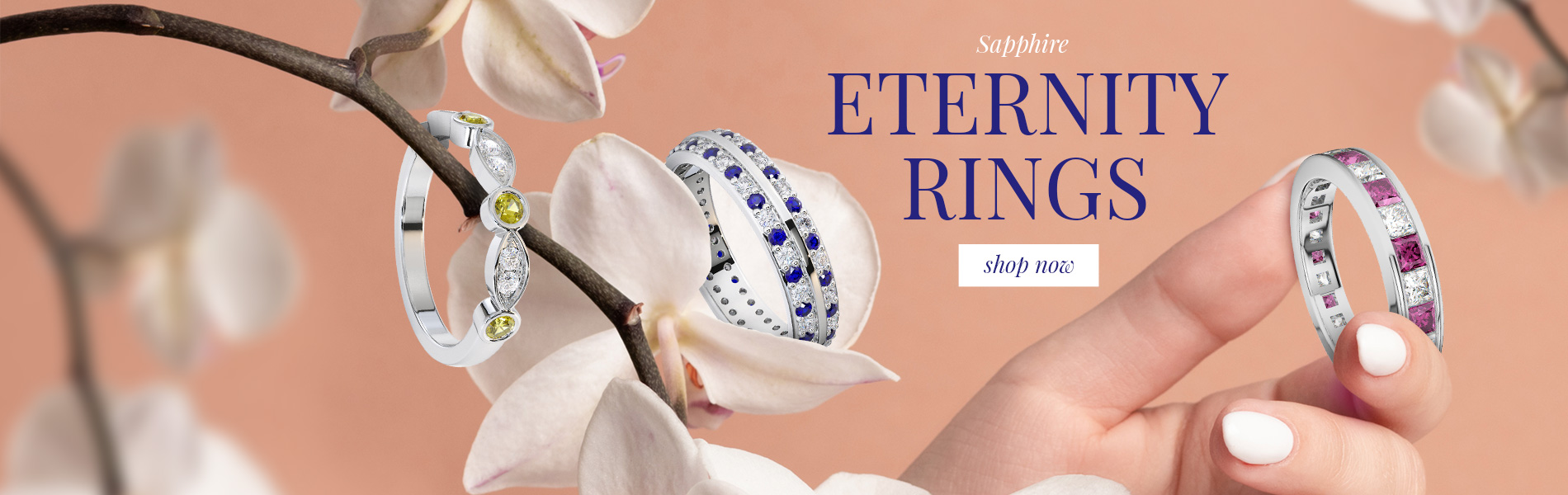 Sapphire Eternity Rings