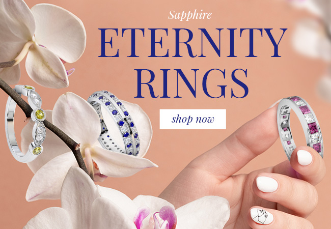 Sapphire Eternity Rings