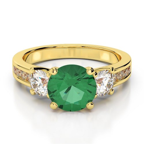Emerald Engagement Rings | Buy Emerald Diamond Engagement Rings - AG&SONS