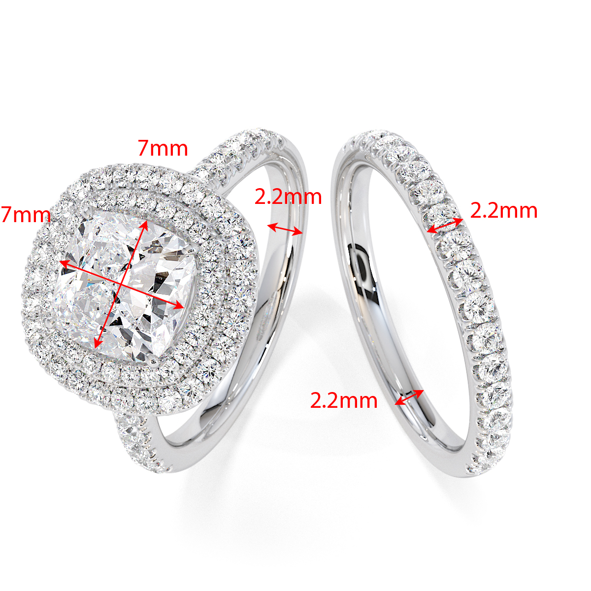 Gold / Platinum Tanzanite and Diamond Engagement Ring RZ3405