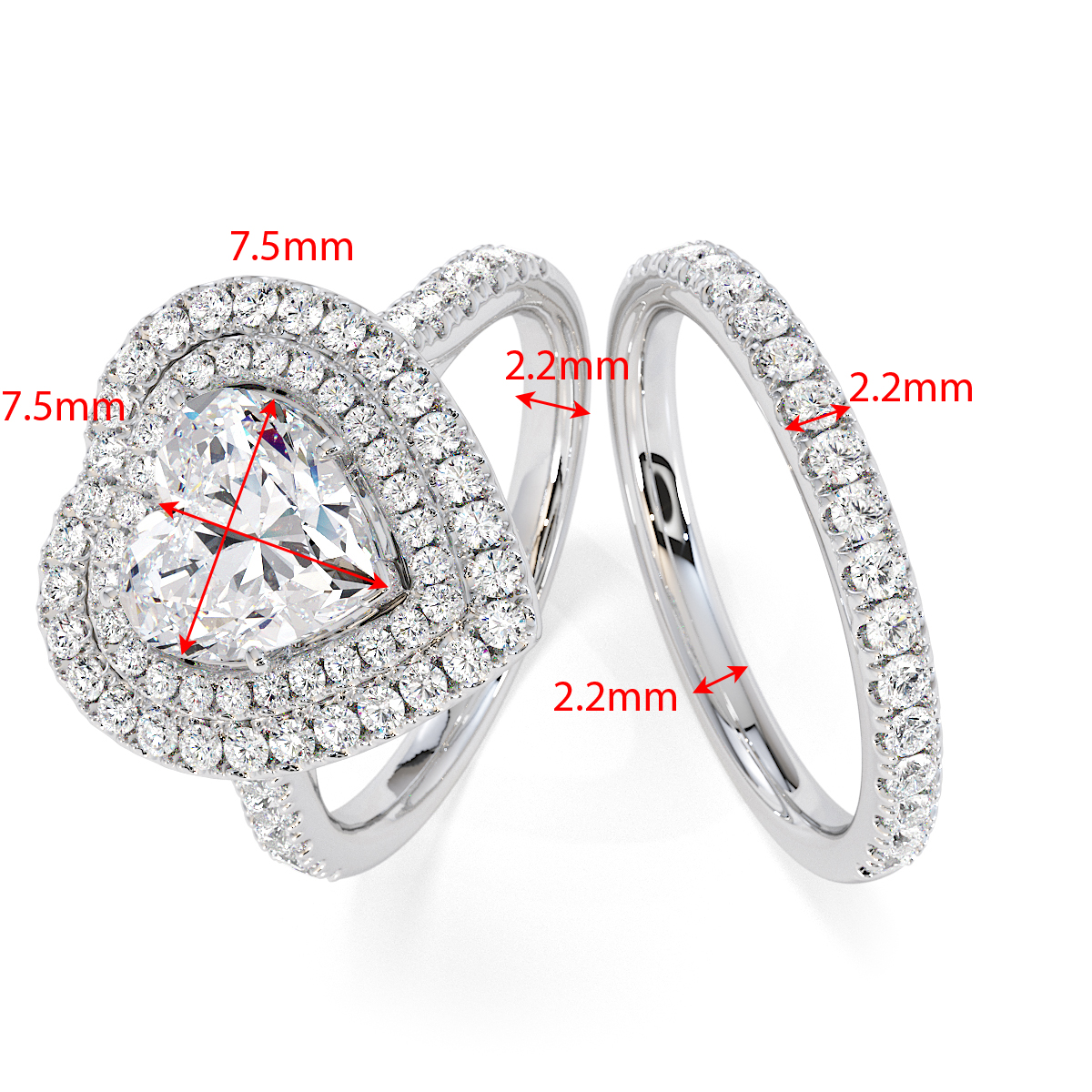 Gold / Platinum Tanzanite and Diamond Engagement Ring RZ3408