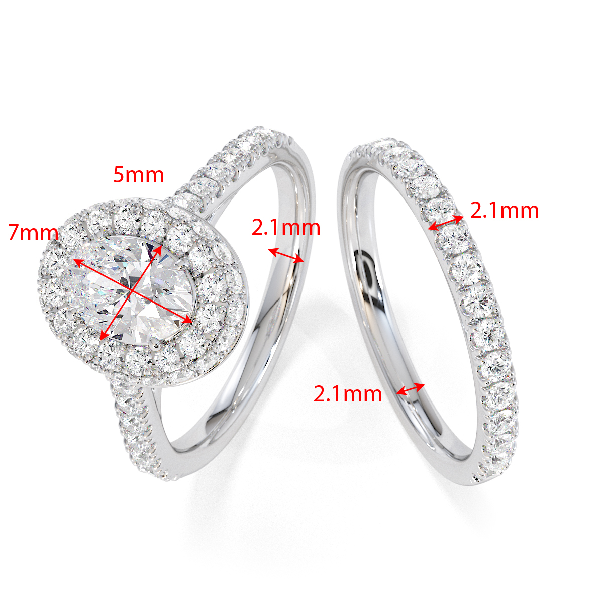 Gold / Platinum Tanzanite and Diamond Engagement Ring RZ3421