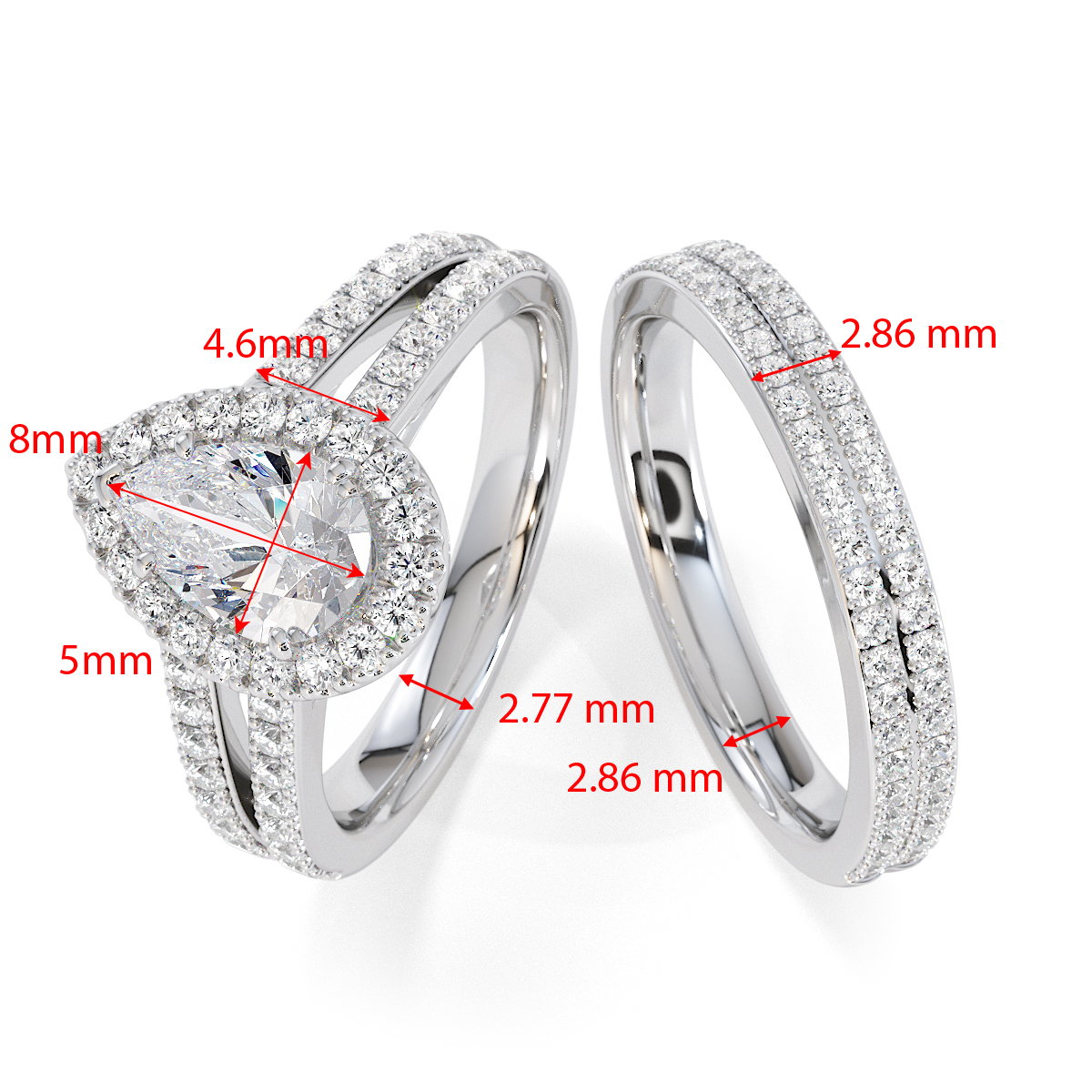 Gold / Platinum Tanzanite and Diamond Engagement Ring RZ3465