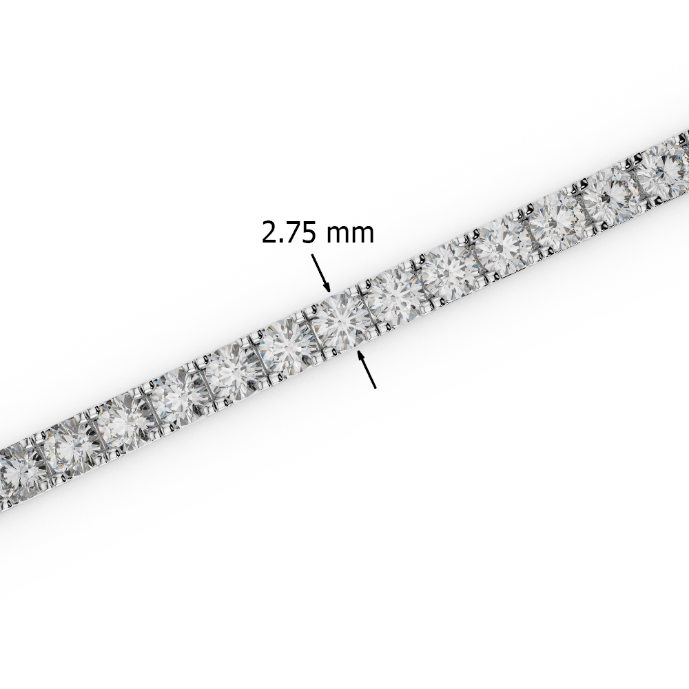 7 Ct Black Diamond Bracelet in Gold/Platinum AGBRL-1018