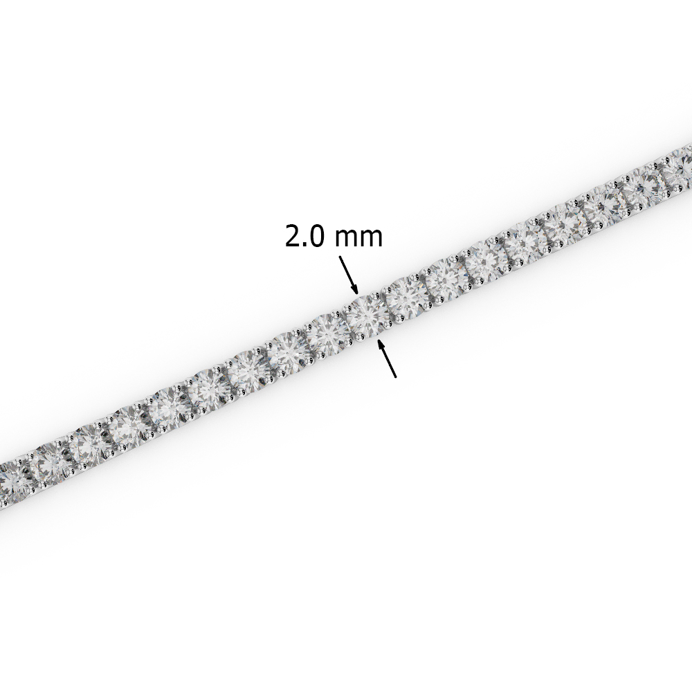 Gold / Platinum Round Cut Ruby and Diamond Bracelet AGBRL-1003