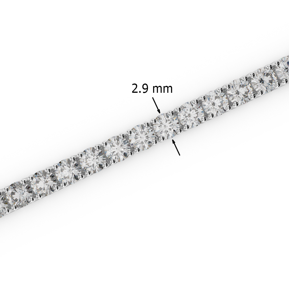 Gold / Platinum Round Cut Ruby and Diamond Bracelet AGBRL-1008