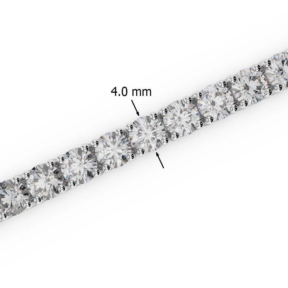 Gold / Platinum Round Cut Ruby and Diamond Bracelet AGBRL-1011