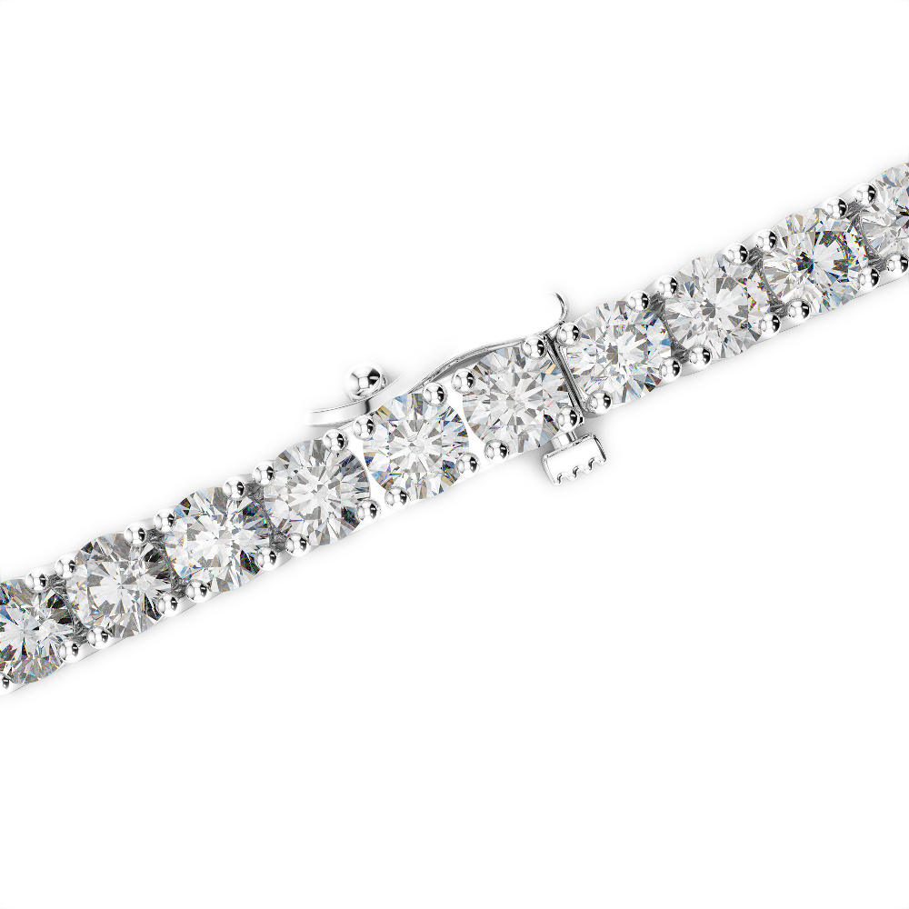 Gold / Platinum Round Cut Diamond Bracelet AGBRL-1010