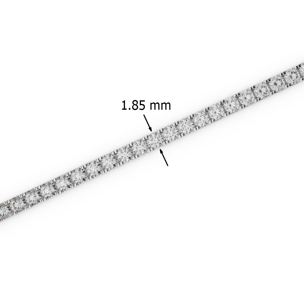 Gold / Platinum Round Cut Diamond Bracelet AGBRL-1013