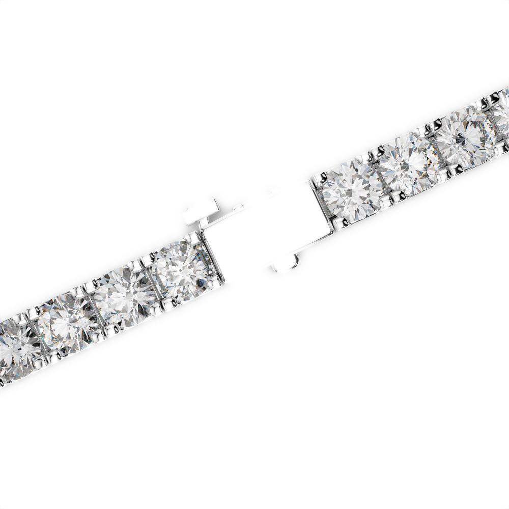 Gold / Platinum Round Cut Diamond Bracelet AGBRL-1021