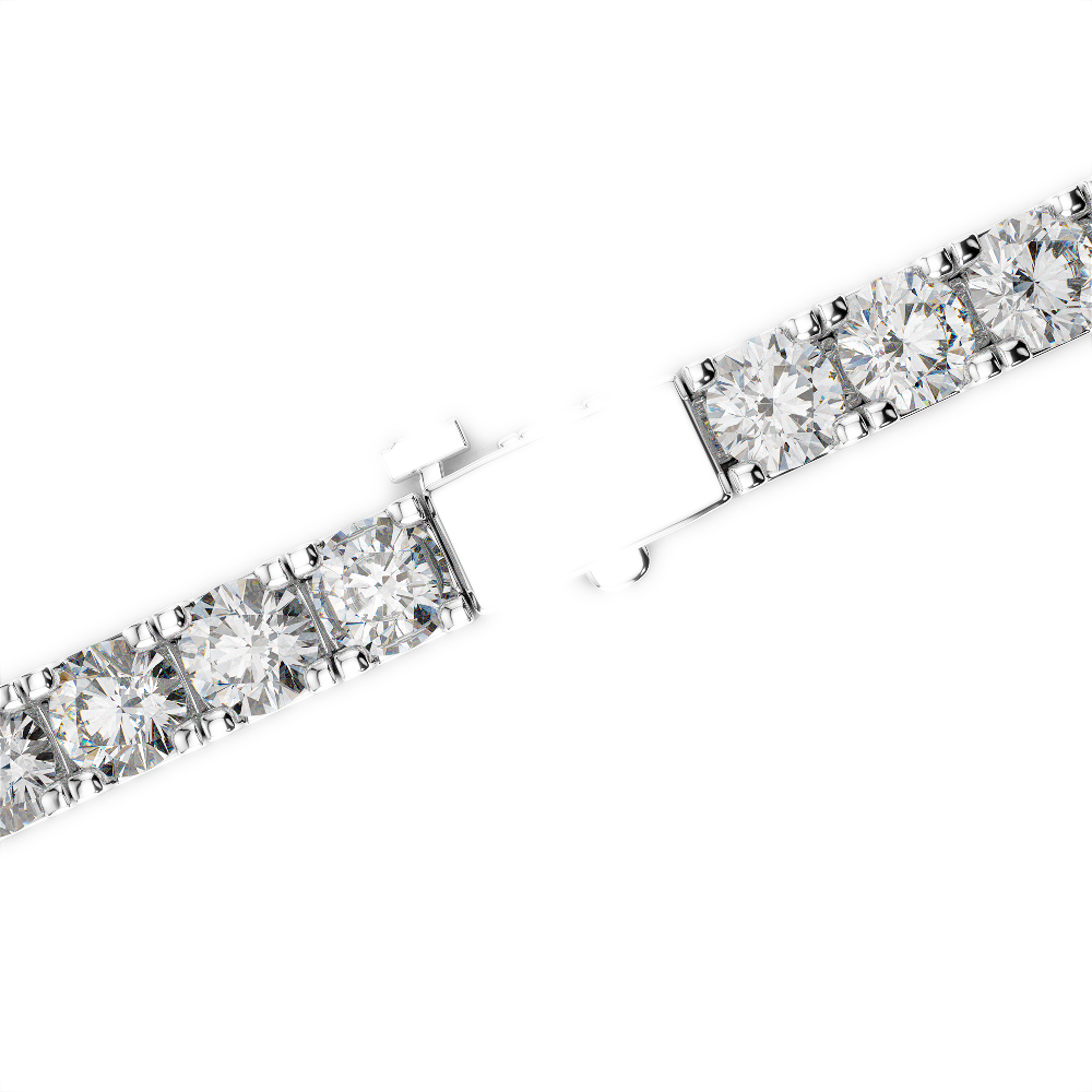 Gold / Platinum Round Cut Diamond Bracelet AGBRL-1022
