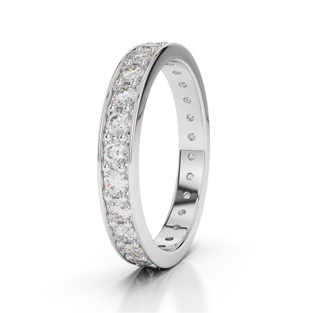 3 MM Gold / Platinum Diamond Full Eternity Ring AGDR-1080