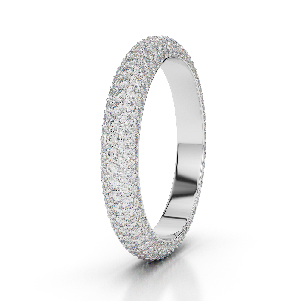 4 MM Gold / Platinum Diamond Full Eternity Ring AGDR-1116