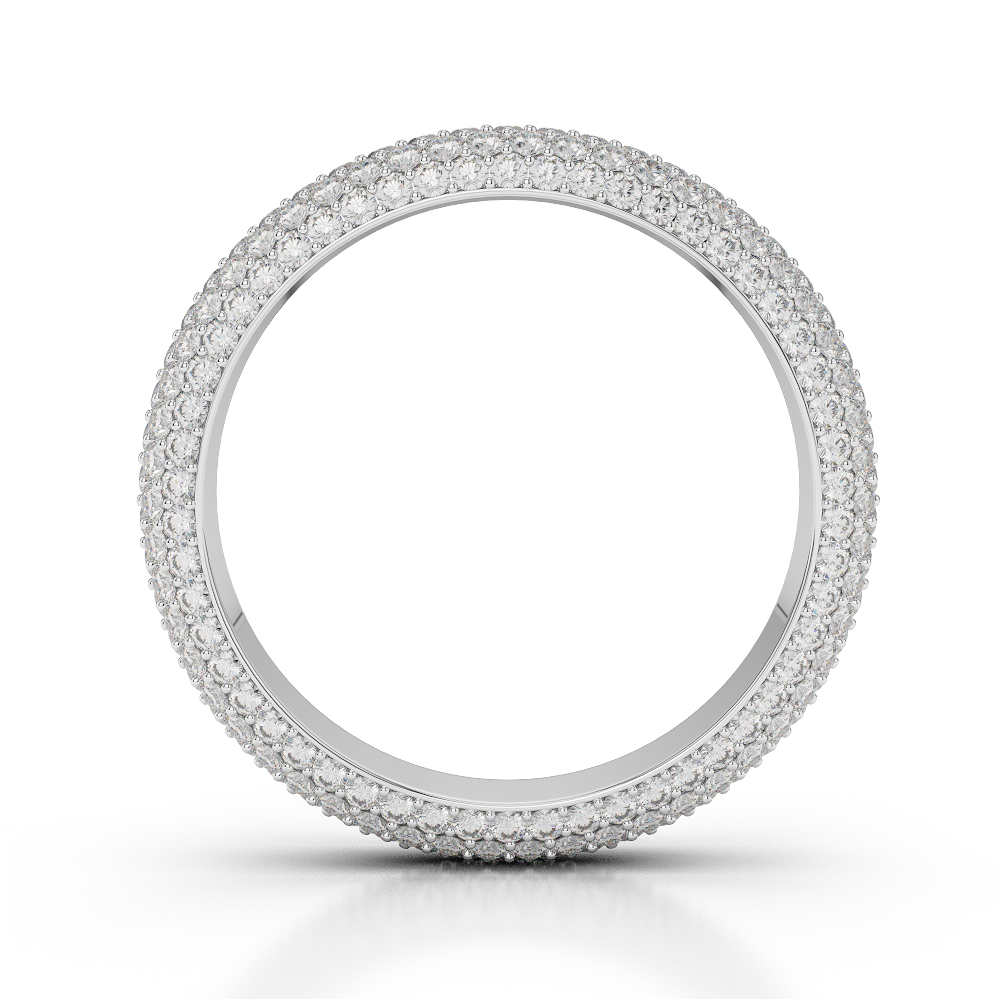 4 MM Gold / Platinum Diamond Full Eternity Ring AGDR-1116