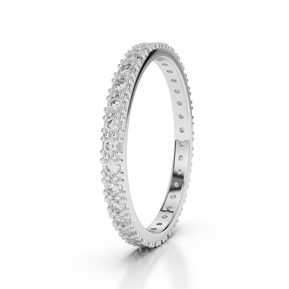 2 MM Gold / Platinum Diamond Full Eternity Ring AGDR-1126