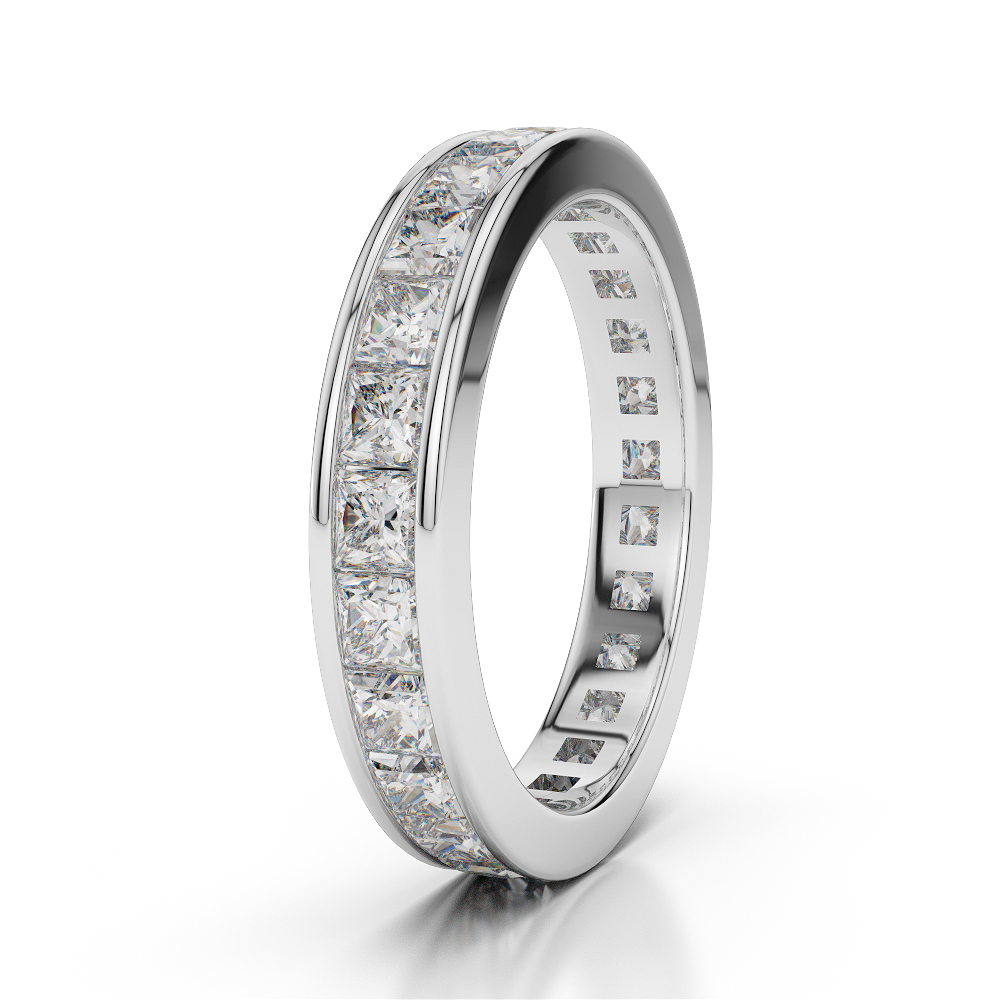 4 MM Gold / Platinum Diamond Full Eternity Ring AGDR-1134