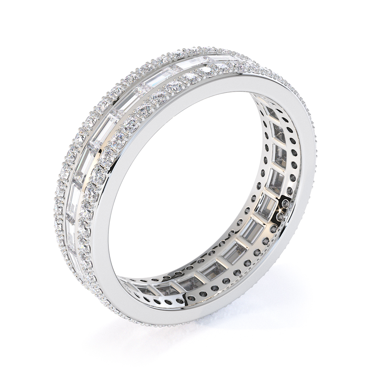 Gold / Platinum Diamond Full Eternity Ring RZ1508