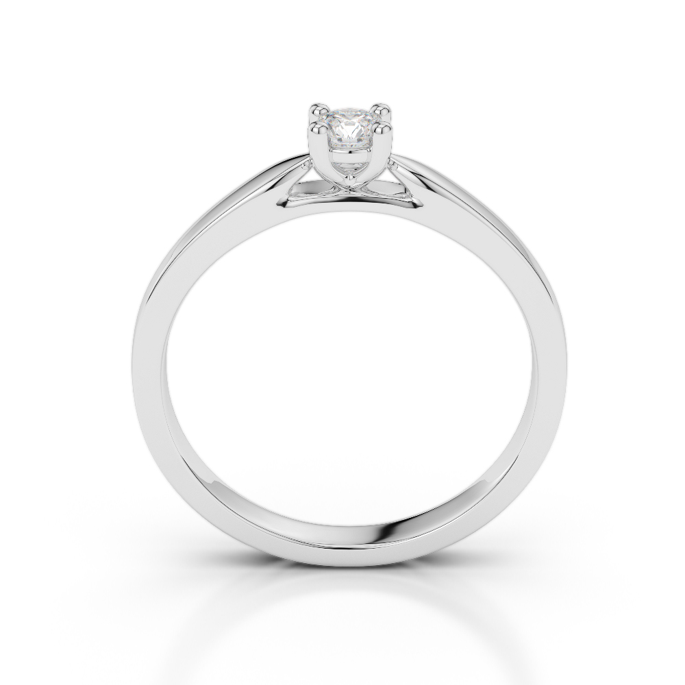 Gold / Platinum Round Cut Diamond Engagement Ring AGDR-1166