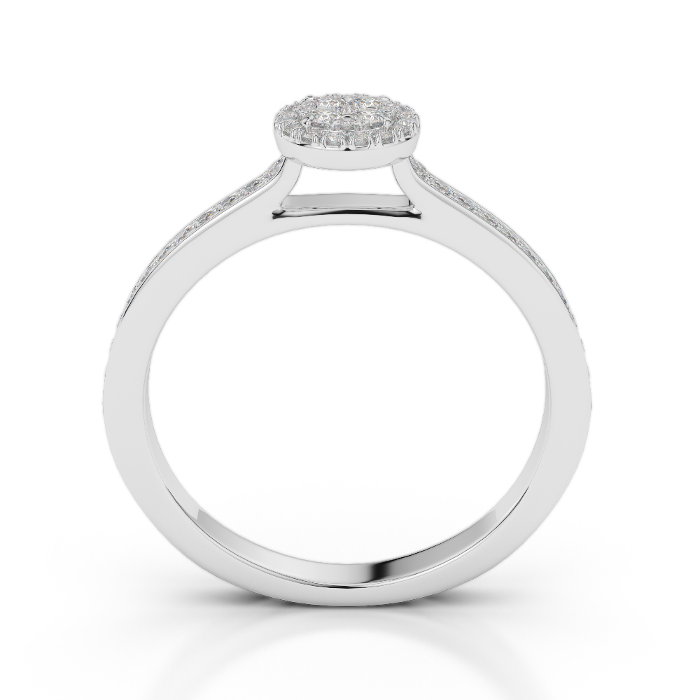 Gold / Platinum Round Cut Diamond Engagement Ring AGDR-2026