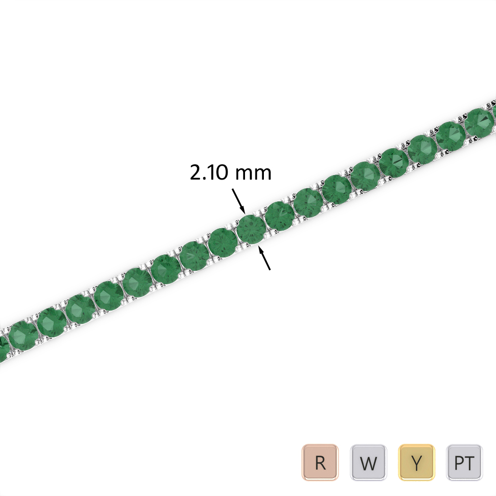 Jon Richard Gold Plated Emerald Green Crystal Rectangle Stretch Bracelet -  Jewellery from Jon Richard UK