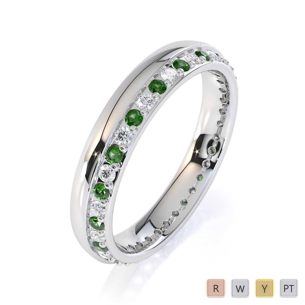 Eternity on sale ring green