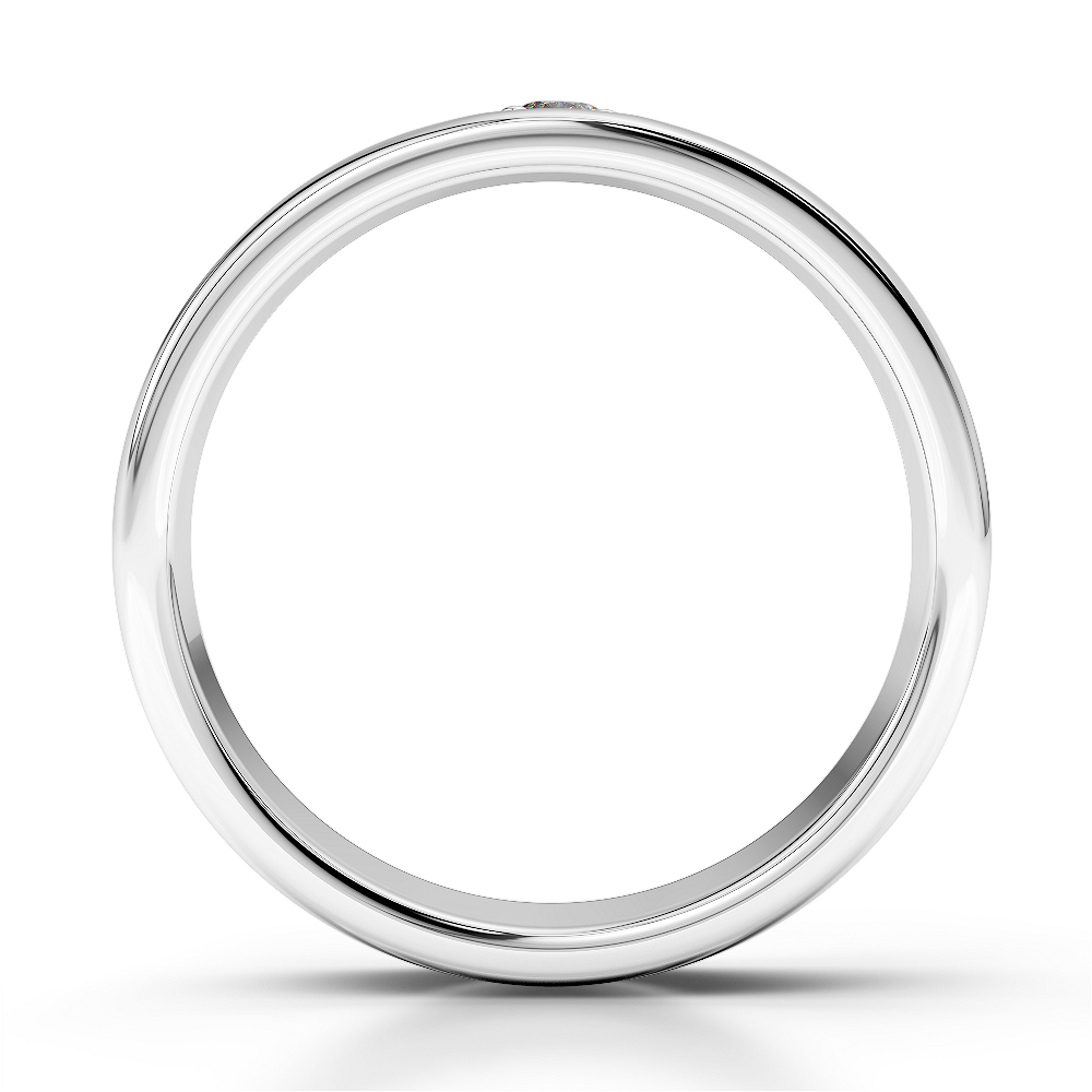 Gold / Platinum Diamond Mens Wedding Ring 5 mm AGDR-1271