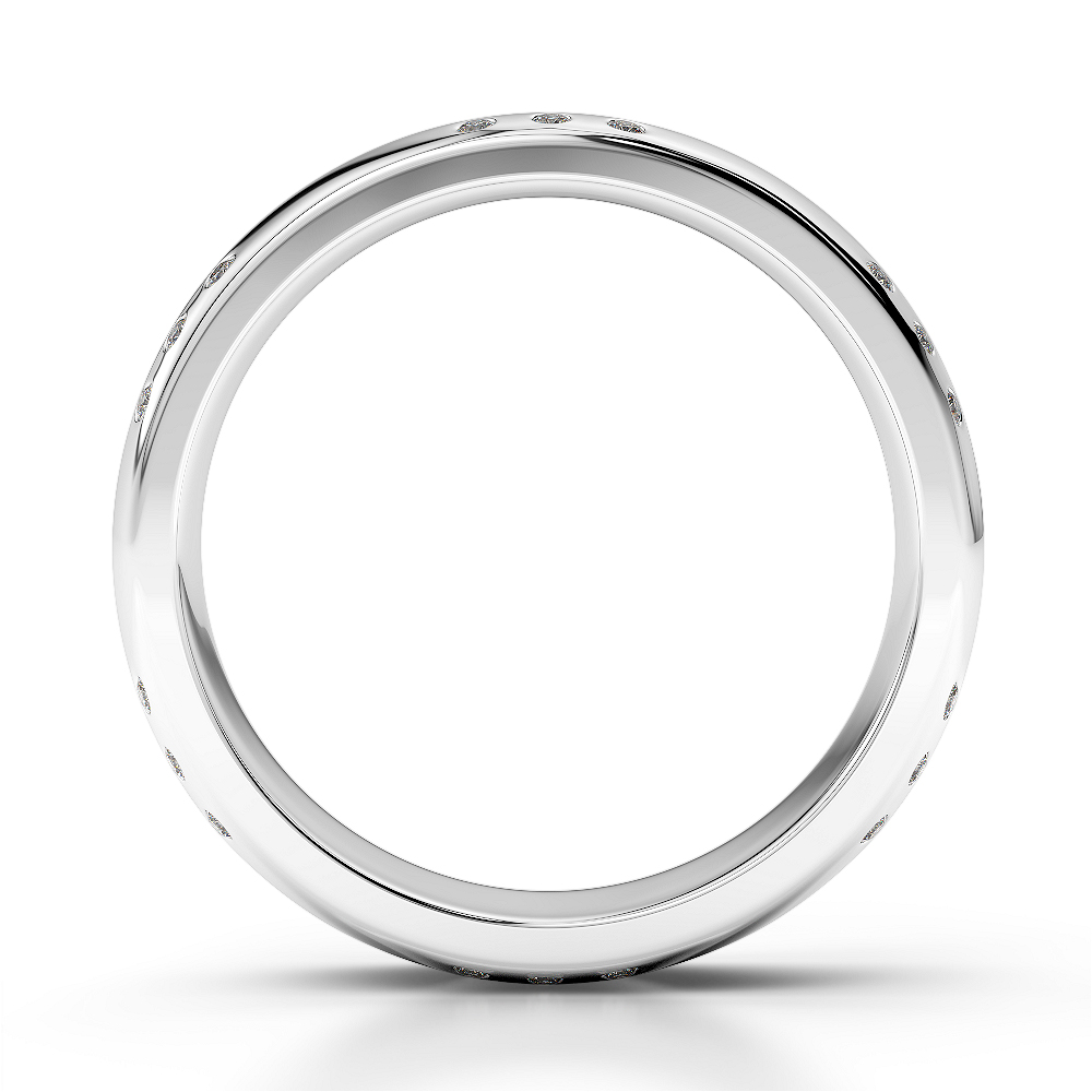 Gold / Platinum Diamond Mens Wedding Ring 5 mm AGDR-1278