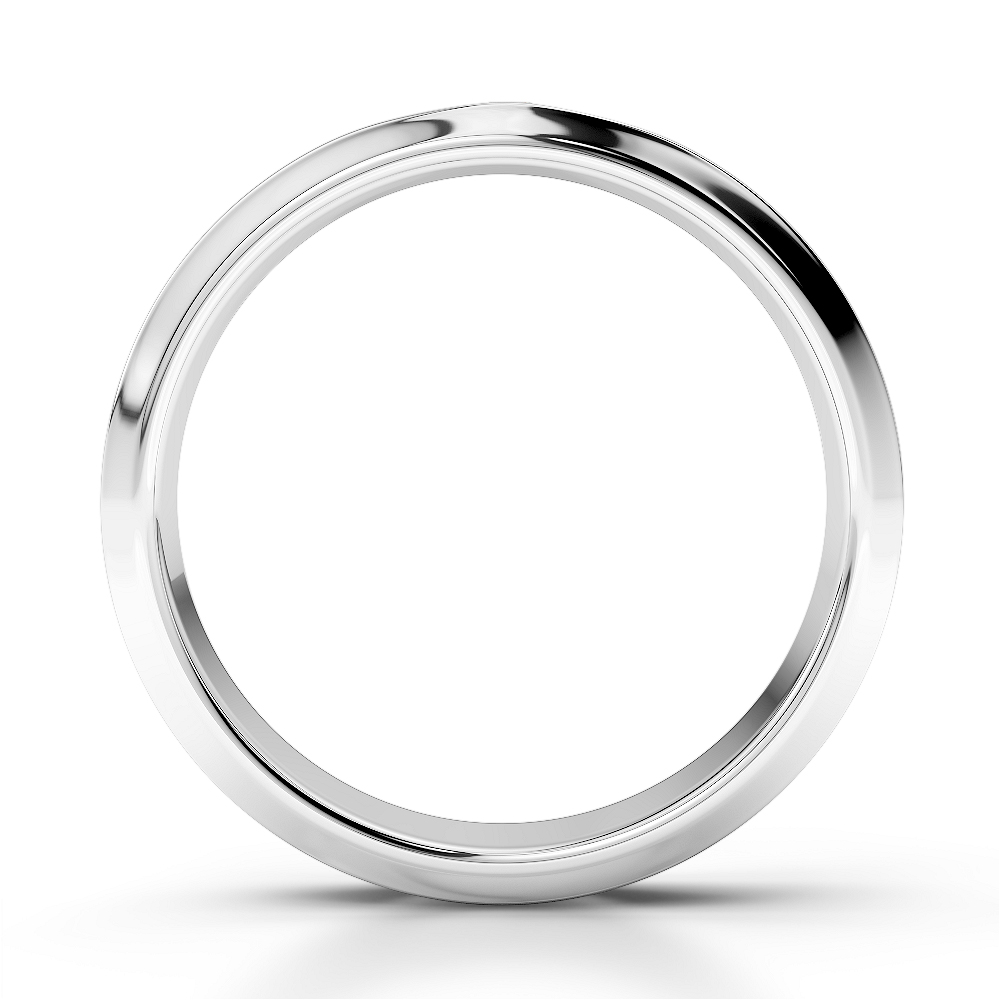 Gold / Platinum Diamond Mens Wedding Ring 5 mm AGDR-1283