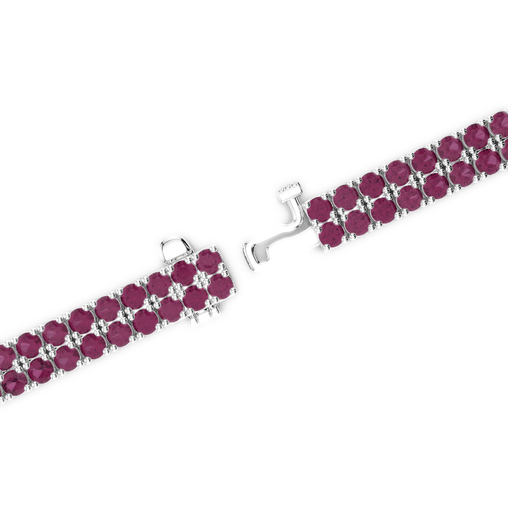 6 Ct Ruby Bracelet in Gold/Platinum AGBRL-1032