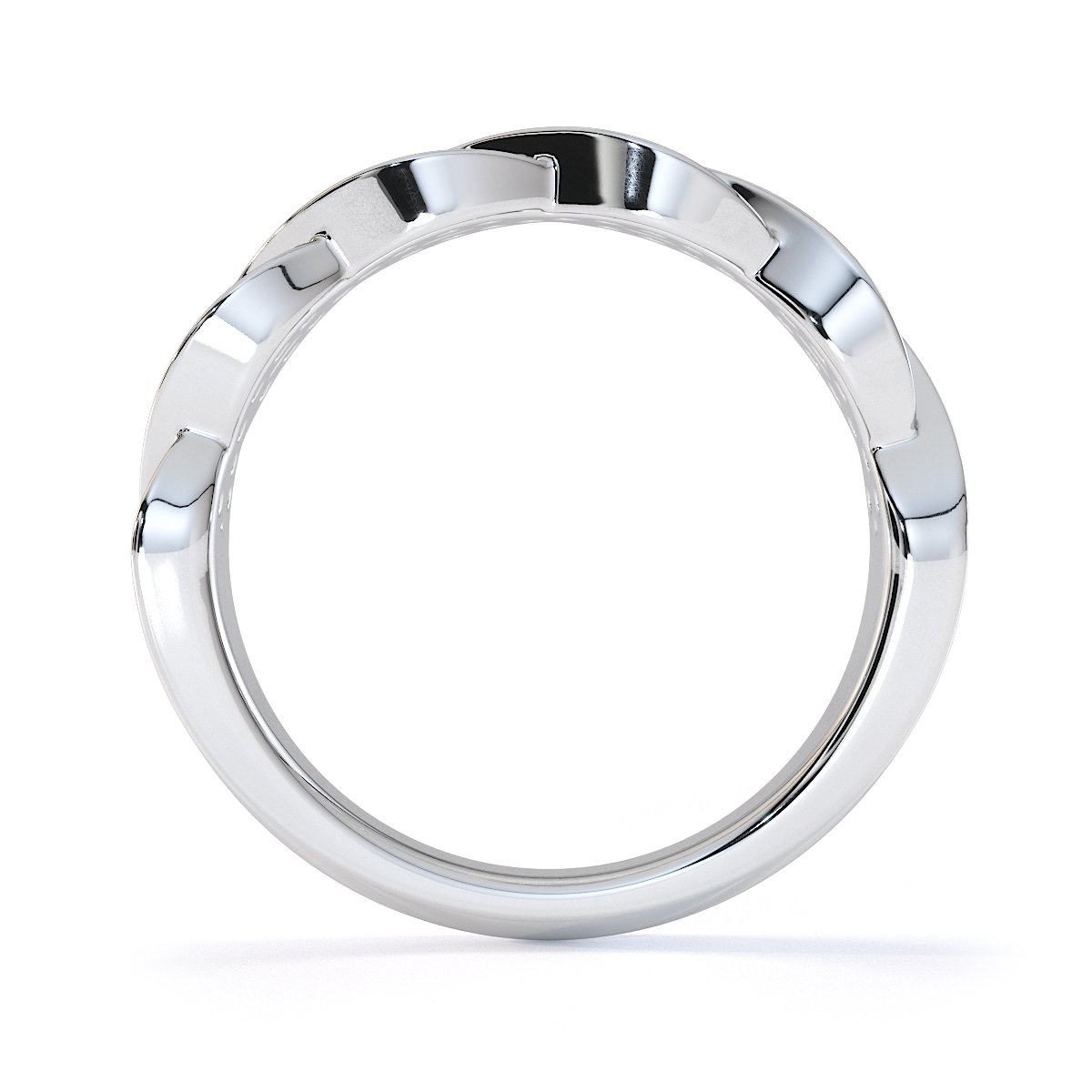Gold / Platinum Ruby and Diamond Half Eternity Ring RZ1521