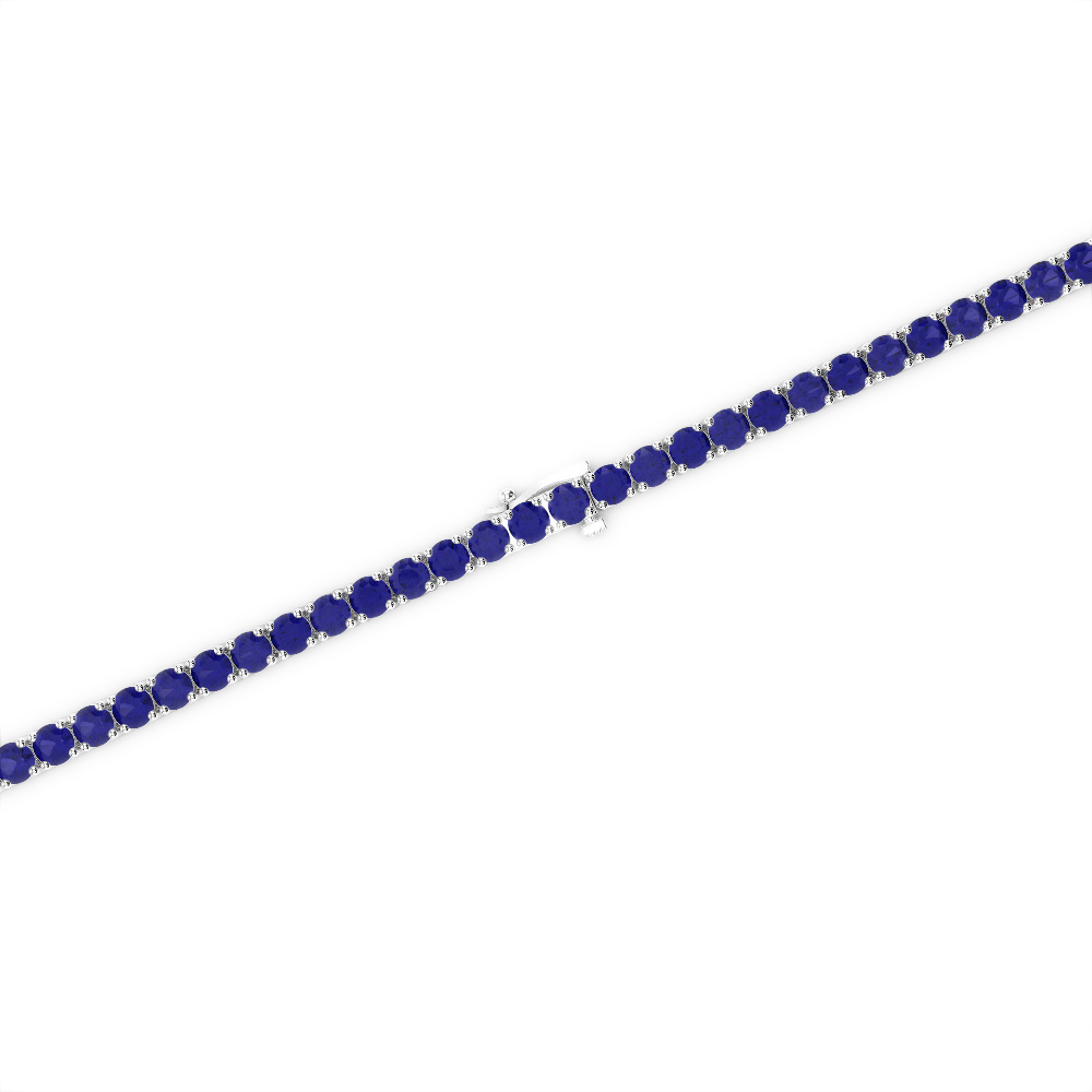 2 Ct Sapphire Bracelet in Gold/Platinum AGBRL-1001