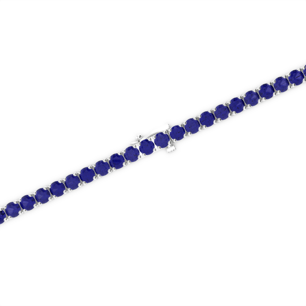 2 Ct Sapphire Bracelet in Gold/Platinum AGBRL-1002