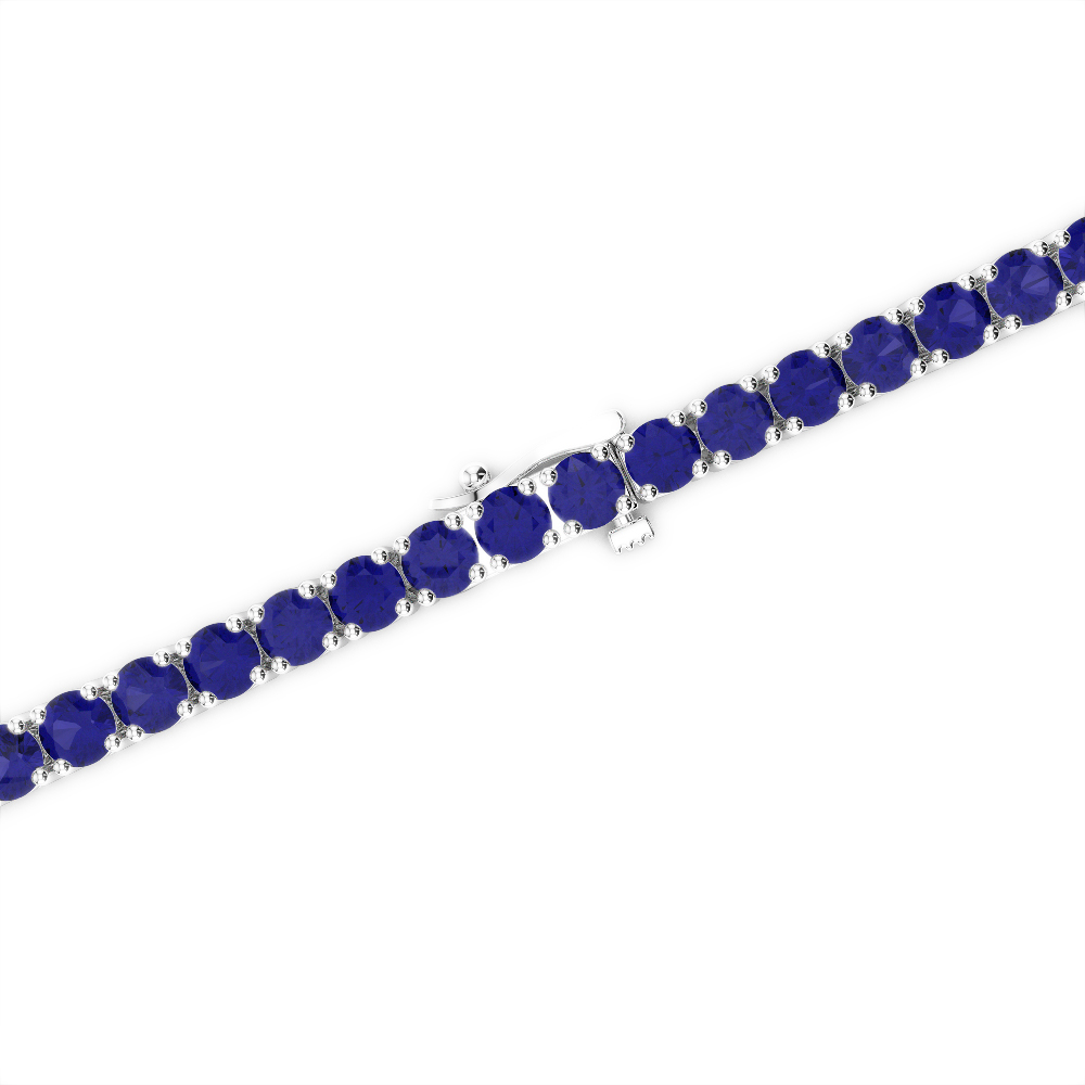 3 Ct Sapphire Bracelet in Gold/Platinum AGBRL-1005