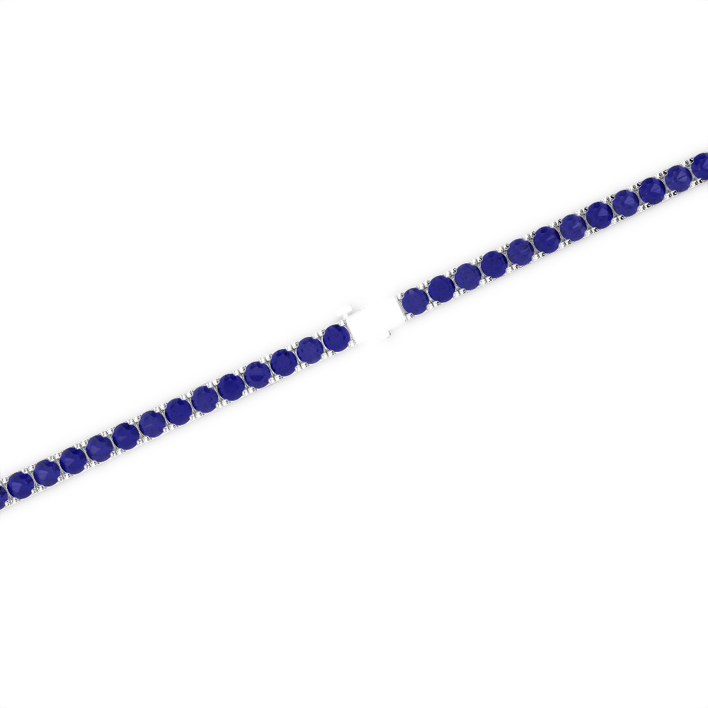 2 Ct Sapphire Bracelet in Gold/Platinum AGBRL-1012