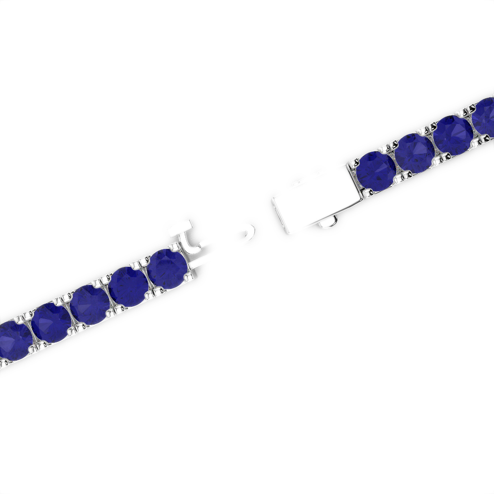 7 Ct Sapphire Bracelet in Gold/Platinum AGBRL-1018