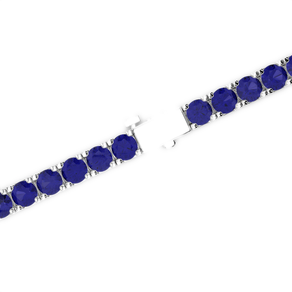 7 Ct Sapphire Bracelet in Gold/Platinum AGBRL-1019