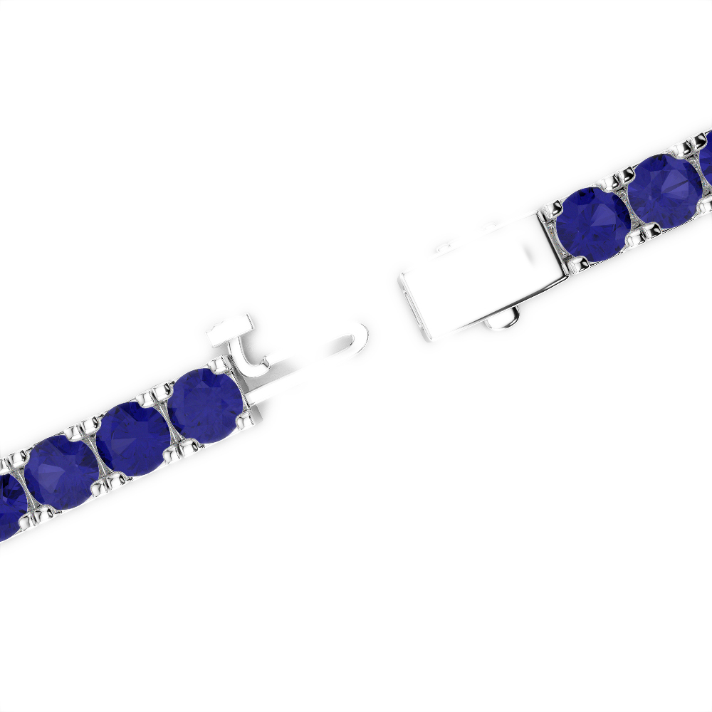 11 Ct Sapphire Bracelet in Gold/Platinum AGBRL-1020