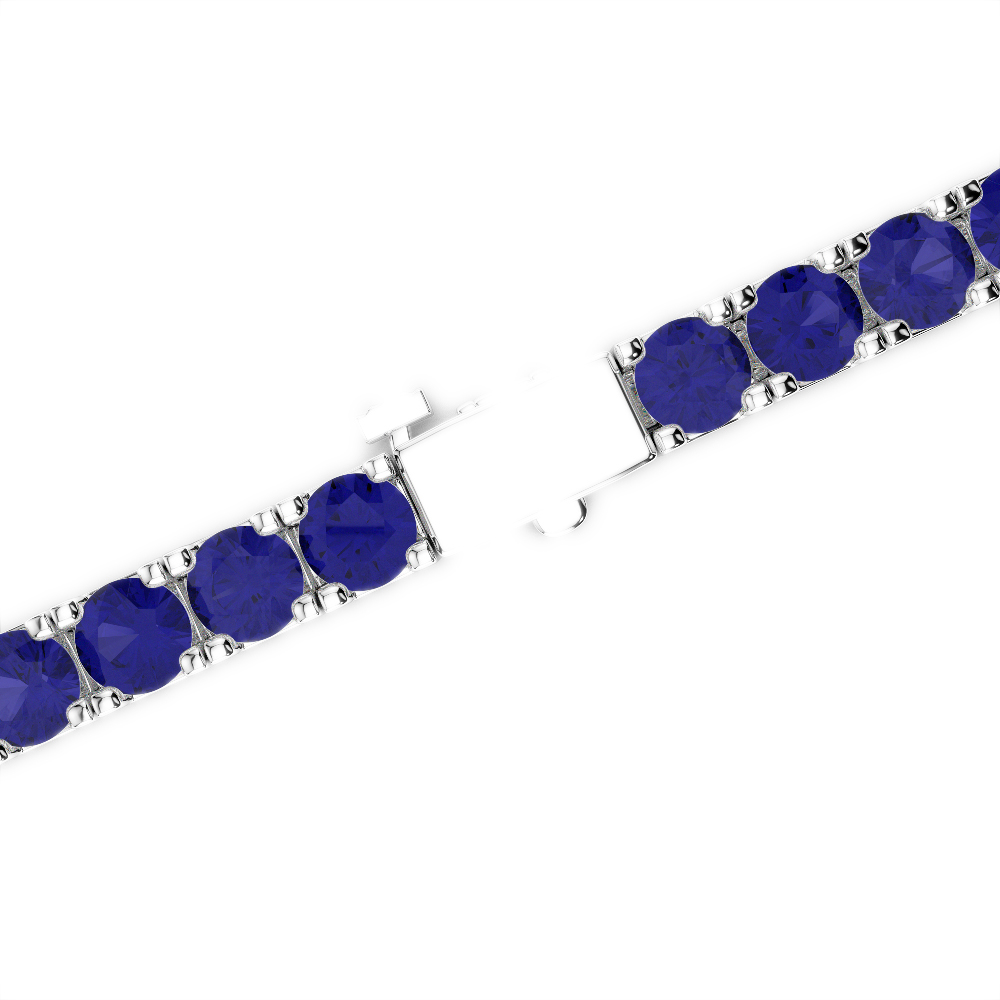 14 Ct Sapphire Bracelet in Gold/Platinum AGBRL-1021