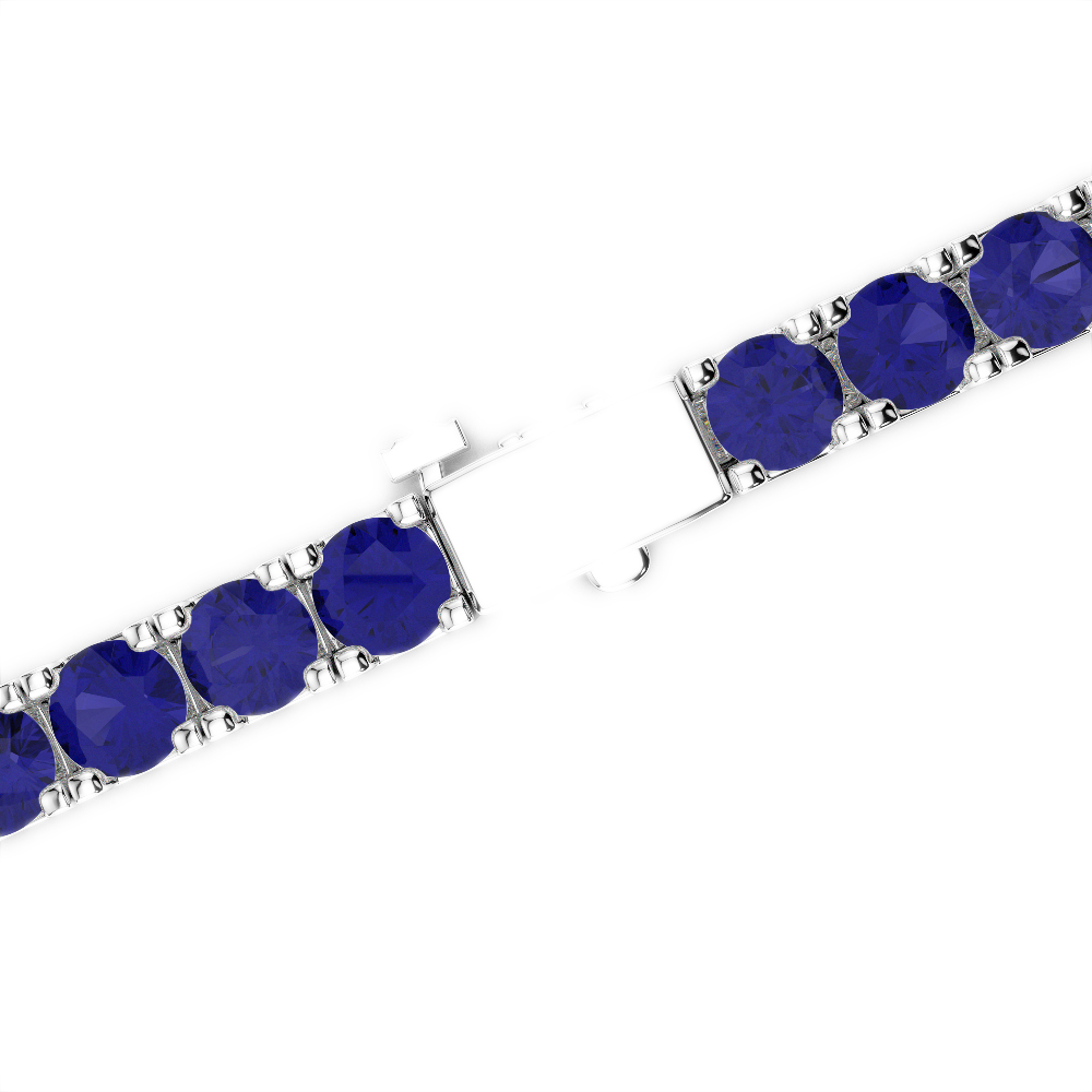 15 Ct Sapphire Bracelet in Gold/Platinum AGBRL-1022