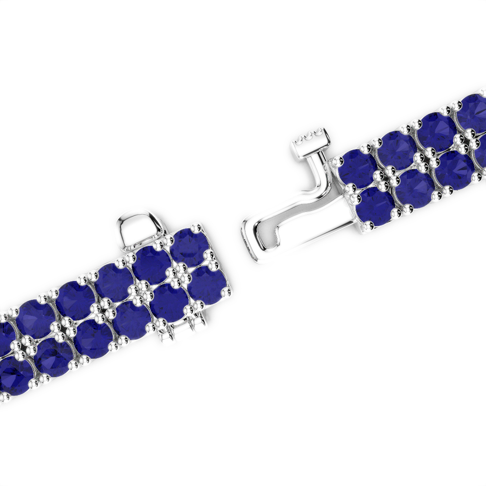 21 Ct Sapphire Bracelet in Gold/Platinum AGBRL-1038