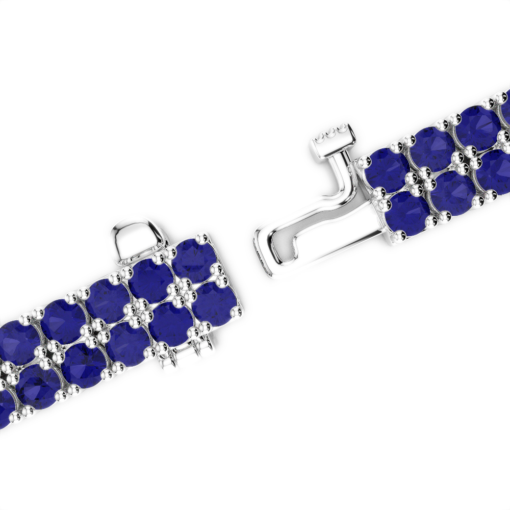 29 Ct Sapphire Bracelet in Gold/Platinum AGBRL-1039