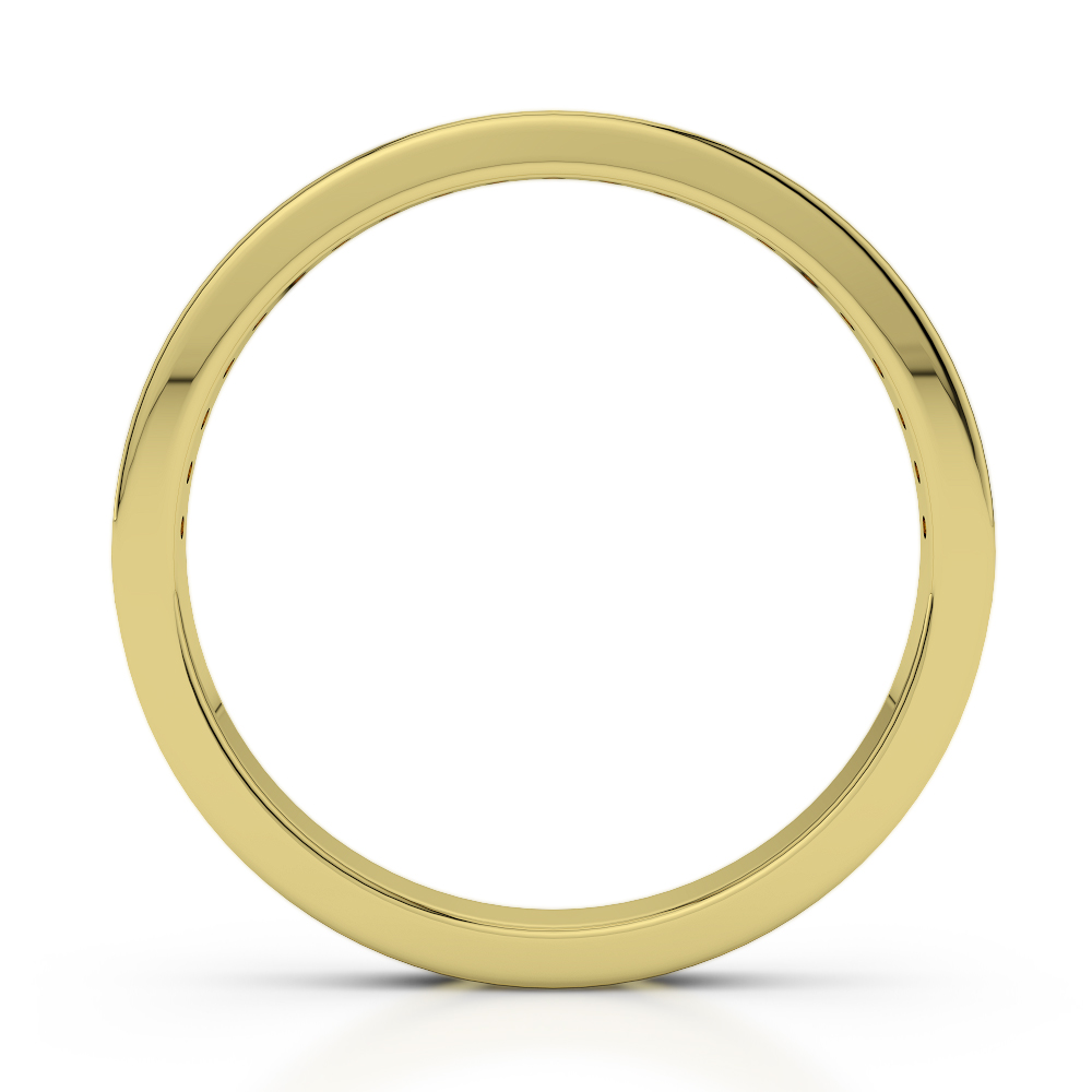 2.5 MM Gold / Platinum Round Cut Amethyst and Diamond Half Eternity Ring AGDR-1089