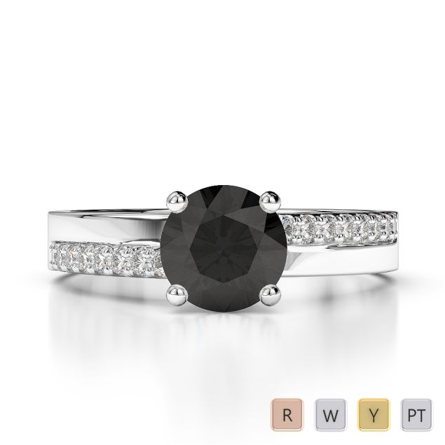 Black Diamond Rings Engagement Rings in Black Diamond